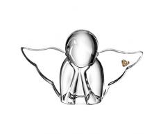 Leonardo Schutzengel EMOZIONE, Dekoobjekt, Dekofigur, Deko, Kalk-Natron Glas, Klar, 6 cm, 032942