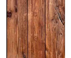 murando Tapete selbstklebend 10m Wandtattoo dekorative Möbelfolie Dekorfolie Fotofolie Panel Wandaufkleber Wandposter Wandsticker - Holz 1602-13