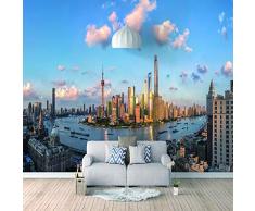 Bilder Leinwand Wandbild Wohnzimmer - Shanghai, China - Wandbilder 3D Natürliche Landschaft Modern Büro Kino Hotel Korridor Wandgemälde Für Schlafzimmer Wandtapete Fototapete 250X175Cm