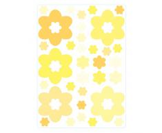 Wandtattoo Loft Fensterbild Frühling Blüten Pastell Ostern Fensteraufkleber wiederverwendbar Pastellfarben