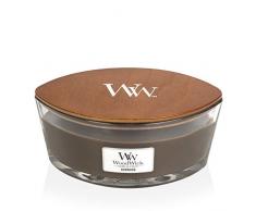 Ellipsenförmige WoodWick Duftkerze mit knisterndem Docht, Spiced Blackberry, bis zu 50 Stunden Brenndauer