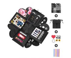 SUNRIZ Kreative Überraschung Box, Handgemachtes Explosion Box DIY Geschenk Faltendes Foto-Album Scrapbook, für Christmas,Geburtstag, Jahrestag,Valentinstag,Heiratsantrag,Hochzeit, Muttertag