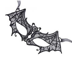 Lukis Lace Maske Maskerade Geheimnisvolle venezianische Augen-Maske Lolita Club für Halloween Party Fasching (Fledermaus)