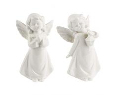 Deko-Figuren, Engel, 8cm / 8,5cm hoch, stehend, 2 Stück