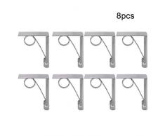 Sccarlettly 8 Stück Tischdeckenklammern Groß Federbelastet Tischdeckenklammern Edelstahl Tischdeckenhalter Klammern Chic Für Familien Partys Picknicks Buffets Sale Garten Täglich Gebrauch Produkt