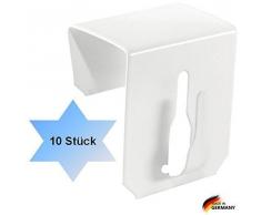 10x Fensterhaken Dekohaken Fensterclip für Fensterdekoration Weiß 12-20mm UNIVERSAL