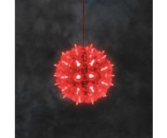 Konstsmide LED Lichterball Lichterkugel Leuchtball Kugel Funkeleffekt in rot