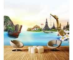 wandmotiv24 Fototapete Thailand Asien Urlaub XXL 400 x 280 cm - 8 Teile Fototapeten, Wandbild, Motivtapeten, Vlies-Tapeten Wasser, Bangkok, Sonne M0776