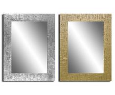 Bilderdepot24 Wandspiegel Spiegel - Kacheln ca. 90x70 cm - Silber