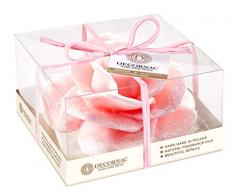 DECORNAC Hand Made Decor Rosa decko konservierte Rose muttertagsgeschenk Kerze Handmade Duftkerze mit ätherische öle | Gifts for her wichtelgeschenk unter 10 Euro (Rose)