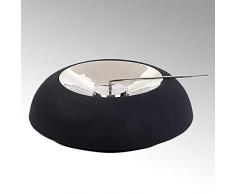 Lambert Olympia Tischfeuer Alu schwarz rund groß D42cm 50065