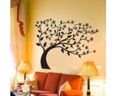 INDIGOS WG10201-80 Wandtattoo W201 Baum Blume Natur Wandaufkleber 80 x 59 cm, braun