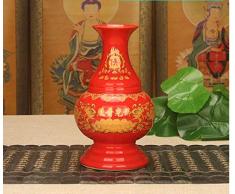 Keramikvase für Buddha, große Halle für Buddha, Vase für Lotus, Buddha mit Reichtum, Bambusvase, Guanyin-Flasche