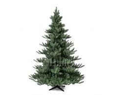 Original Hallerts® Spritzguss Weihnachtsbaum Alnwick 210 cm Nordmanntanne - zu 100% in Spritzguss PlasTip® Qualität - schwer entflammbar nach B1 Norm, Material TÜV und SGS geprüft - Premium Spritzguss