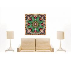Indigos 4051719712445 Wandtattoo MF099 wundervolles Ornament Pflanze Blume Tribal 60 x 60 cm