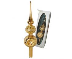CRISTALICA Baumspitze Reflex Gold 28cm