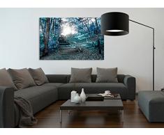 Cuadros Lifestyle Acrylglasbild | Wandbild Glasbild Acrylbild Rahmenlos | Torsten Reuter | Waldtreppe, Größe:150x100 cm
