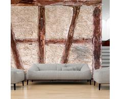 murando - Fototapete 350x245 cm - Vlies Tapete - Moderne Wanddeko - Design Tapete - Wandtapete - Wand Dekoration - Beton Abstrakt Holz Tür f-B-0025-a-a