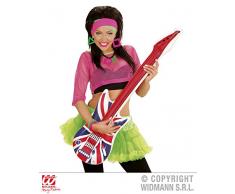 Widmann 23947 Aufblasbare Gitarre U.K, Unisex – Erwachsene, Rot/Blau/Weiß, Taglia unica