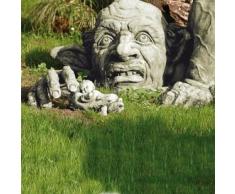 Mystische Steinfigur mit Gartenwichtel & Kobold