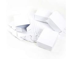 24 kleine weiße mini Geschenkschachteln 10 x 4 x 8 cm - Geschenkboxen Weihnachtsverpackung für Weihnachtsgeschenke, Schachteln zum Adventskalender basteln als Verpackung Gastgeschenke