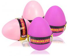 com-four® 4 Stück Einhorn im Ei, Unicorn, magisches Einhorn, wachsendes Einhorn (Farben variieren) (04 Stück)