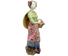 HZY Skulptur Chinese Beauty Statue Antike Nachahmung Handgemachtes Porzellan-Skulptur Kunstsammlung Charakter Puppe Porzellan-Geschenk