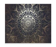 murando Fototapete selbstklebend Mandala 343x256 cm Tapete Wandtapete Klebefolie Dekorfolie Tapetenfolie Wand Dekoration Wandaufkleber Wohnzimmer Ornament Orient Zen f-A-0659-a-b