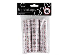 Paper Collection Luftschlangen zum Geburtstag Zahl 40 Verkehrsschild Zahlen 3er Set