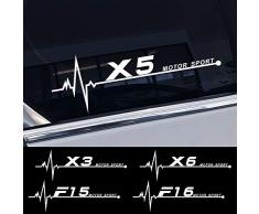 FSXTLLL Auto Fenster Aufkleber Autoaufkleber Sticker, für BMW X5 E70 E53 X3 E83 G01 X6 E71 X1 E84 X2 X4 X7 F15 F16 F17 F13 F25 F26 F48 F80 F87 M3