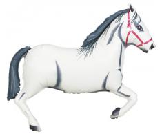 GRABO Betallic F15774 - Folienballon 36 Zoll - Pferd, weiß
