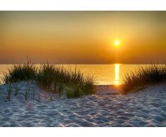 VLIESFOTOTAPETE Fototapete Tapete Wandbild Vlies | Welt-der-Träume| Strand | VEXXXL (416cm. x 254cm.) | Photo Wallpaper Mural 11577VEXXXL-AW | Strand Sand Sonne Meer Wasser Ferien Himmel