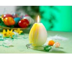 Kerze „ Ei mit auslaufendem Eigelb „ 2er Set