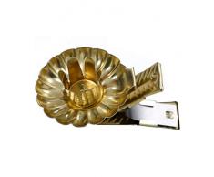 hdg Baumkerzenhalter Clip 10er Set Made in Germany, Farbe:Gold
