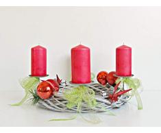 Adventskranz Weide Silber Holzstern Advent Weihnachten Kranz Gold Advent Sterne Kugeln