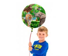 Folienballon * SAFARI + WILDE TIERE * zum Kindergeburtstag // Folien Ballon Party Helium Deko Ballongas Motto Afrika