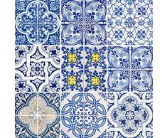 creatisto Fliesen-Aufkleber Fliesenfolie u. Fliesensticker | Dekosticker Badezimmer-Fliesen Küchen-Fliesen selbstklebend - Fliesen renovieren o. Fliesenfarbe | 15x15 cm - Motiv Klassisch - 54 Stück