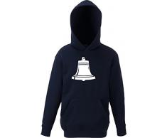 ShirtInStyle Kinder Hooded Sailing Schiffsglocke Farbe schwarz, Größe 128