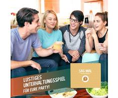 Sag mal.. Party - EIN lustiges Partyspiel mit coolen und witzigen Fragen für Erwachsene – Dieses Party Zubehör ist mehr als nur EIN Scherzartikel - Gehört als Eisbrecher auf Jede Feier und Silvester