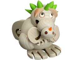 Weihnachtsfigur Kugelräuchermann Rauchdrache Junior grau HxBxT = 10x8x13cm NEU Räuchermann Schnee Rauchmann Räucherfigur Räucherkerze Figur Holz Seiffen Erzgebirge Holz Rauchfigur Dekoration