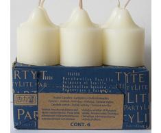 PartyLite 6 Votivkerzen Marshmallow-Vanille aus der Reihe köstlich / Signaturduft