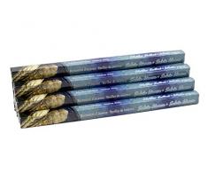 Premium Räucherstäbchen Set Weißer Salbei, white sage mit herbem Duft, 10 Packungen je 8 Räucherstäbchen, lange Brenndauer von ca. 45min