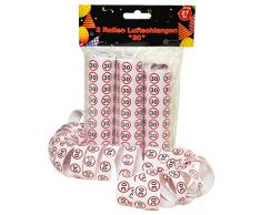 Luftschlangen 3er Packung Verkehrsschild Zahl 30 1,5cm 1,20 Meter