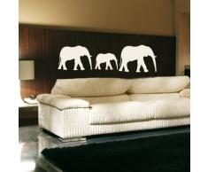 INDIGOS WG20194-70 Wandtattoo w194 Elefant Afrika Tier Wandaufkleber, 96 x 79 cm, schwarz