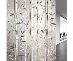 LEMON CLOUD Sichtschutzfolie 3D Statisch Haftende Fensterfolie Bambus Dekofolie Fensterschutzfolie Selbsthaftend Anti-UV 60 x 200cm