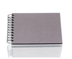 Rössler Papier 1329452490 - S.O.H.O. Wire-O-Fotoalbum, 40 Seiten, Größe: 19.5 x 14.5 cm, taupe