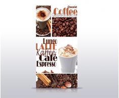 wandmotiv24 Türtapete Kaffee 100 x 200cm (B x H) - Dekorfolie selbstklebend Tapete, Tür-Aufkleber, Türbild, Wandbild M0047