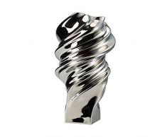 Rosenthal - Squall Platin titanisiert Vase - Porzellan Höhe 32 cm