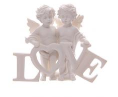 Puckator CHE82 Dekofigur Engelspaar mit Schriftzug Love