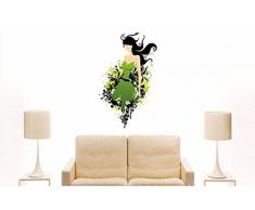 INDIGOS 4051719735741 Wandtattoo MF200 sexy girl Frau Ornament Tribal Retro 60 x 36 cm